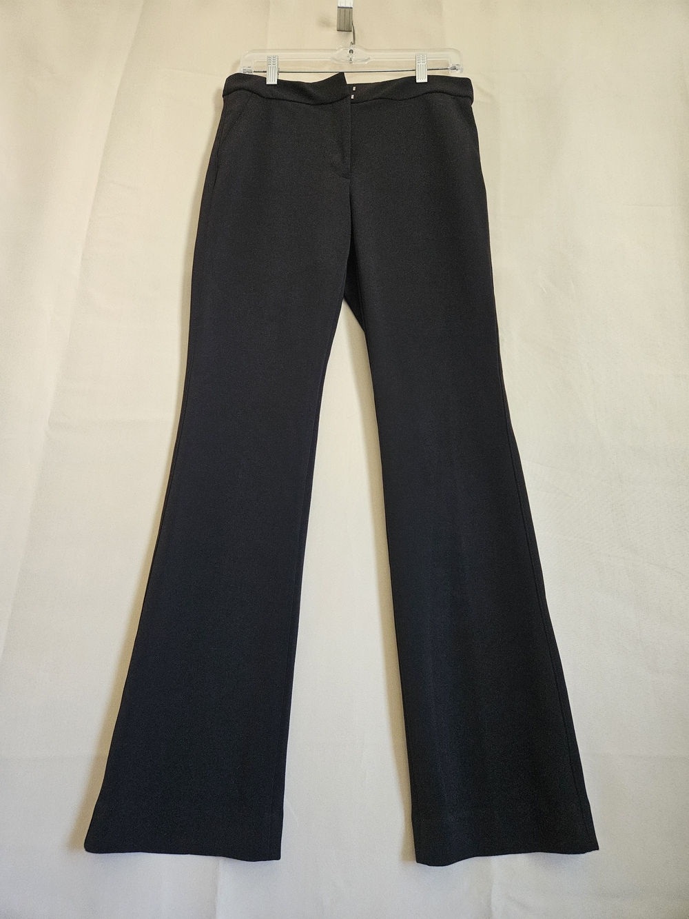 White House Black Market Black Boot Cut Dress Pants Size 6 Stretchy